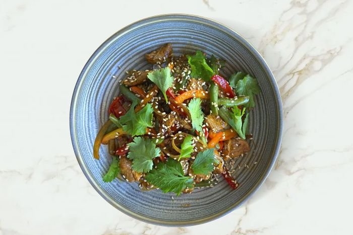 Рис со свининой